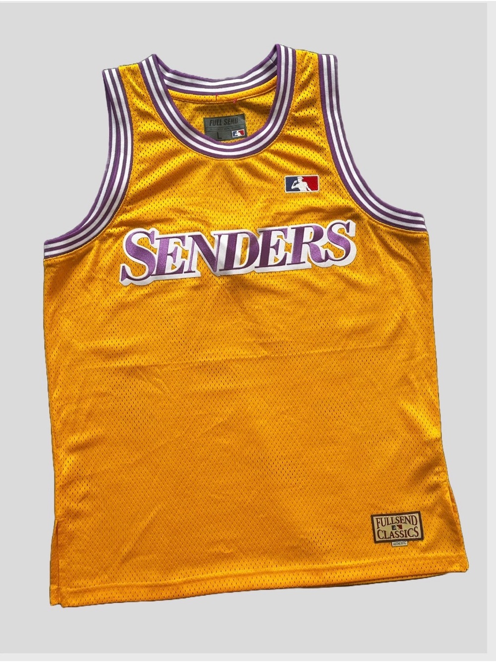 Full Senders Yellow Basketball Jersey -